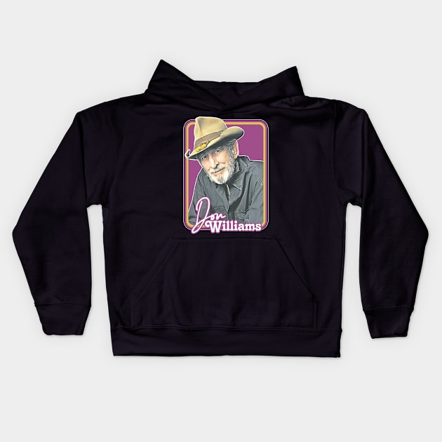 Don Williams /\/ Retro Style Fan Design Kids Hoodie by DankFutura